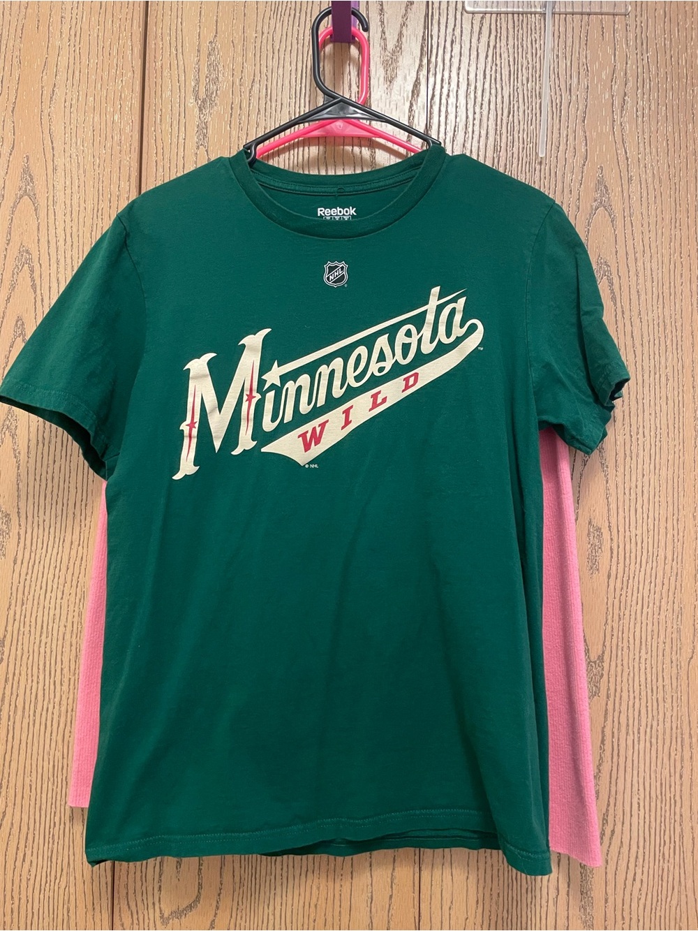 Reebok Dark Green Minnesota Wild Graphic Tee